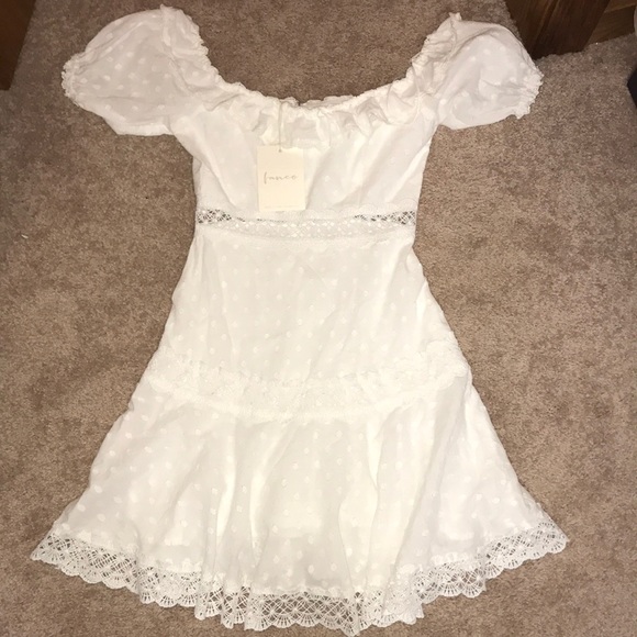 ‼️LAST ONE‼️Off the shoulder White Dress - Picture 7 of 7